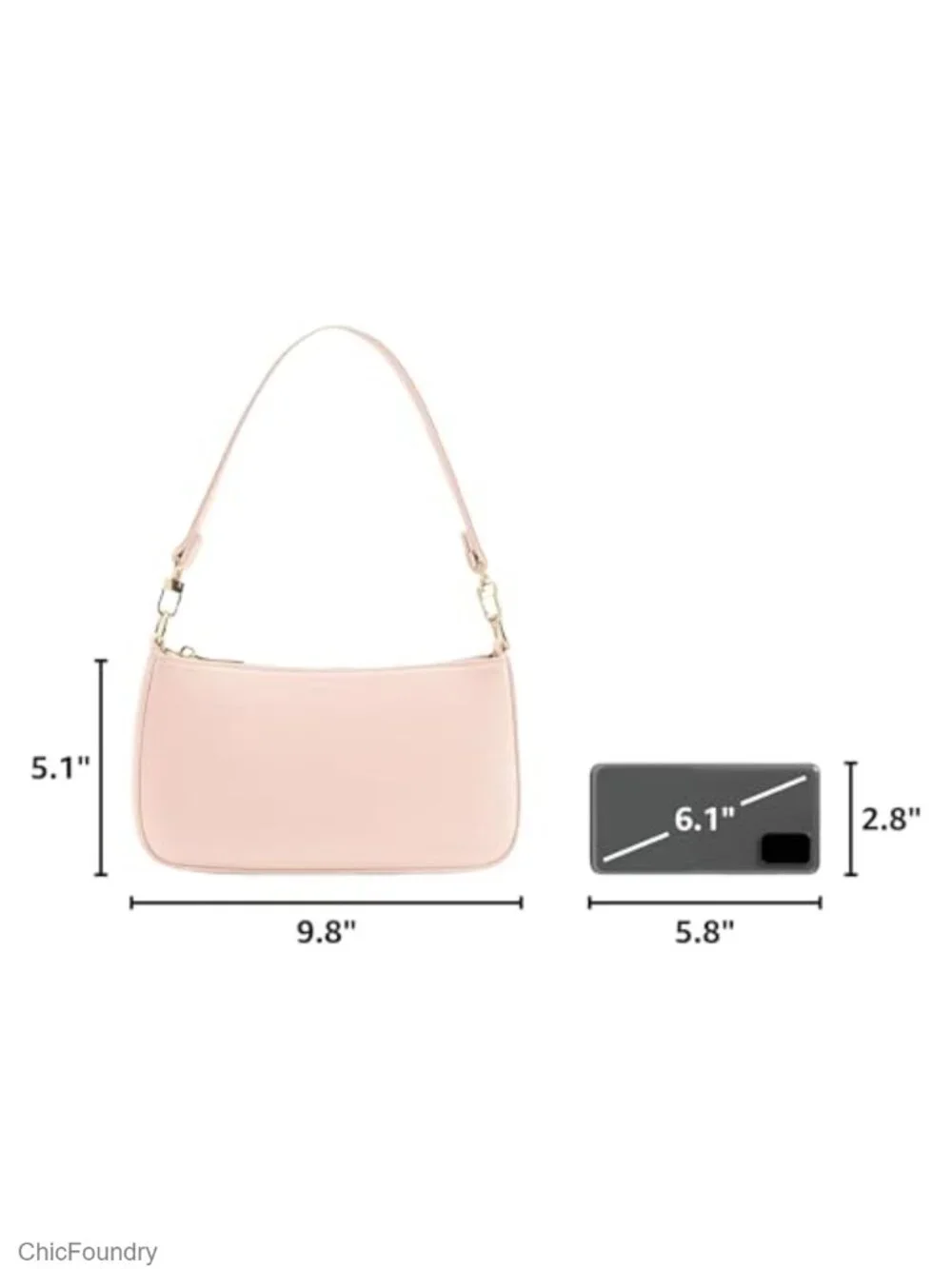 Retro Vegan Leather Hobo Shoulder Bag with Zipper Closure
